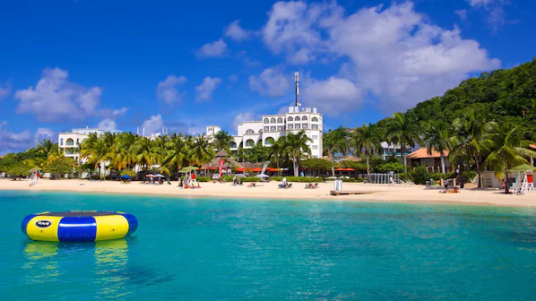 Doctor's Cave Beach near Hyatt Zilara Rose Hall in Montego Bay, featuring white sand beaches and crystal-clear Caribbean waters