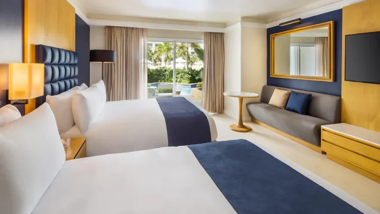 Swim-Up Double room with two queen beds and pool access at Hyatt Zilara Rose Hall.