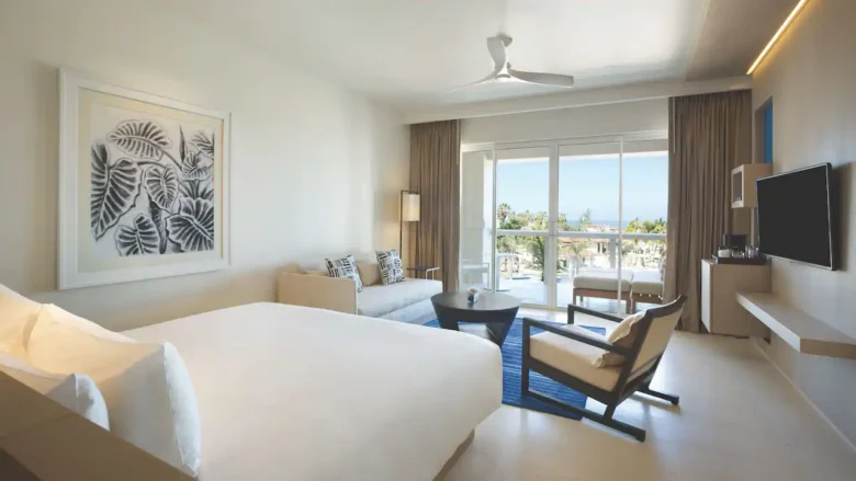 Ocean View Junior Suite King with private terrace and Caribbean Sea views at Hyatt Zilara Rose Hall.