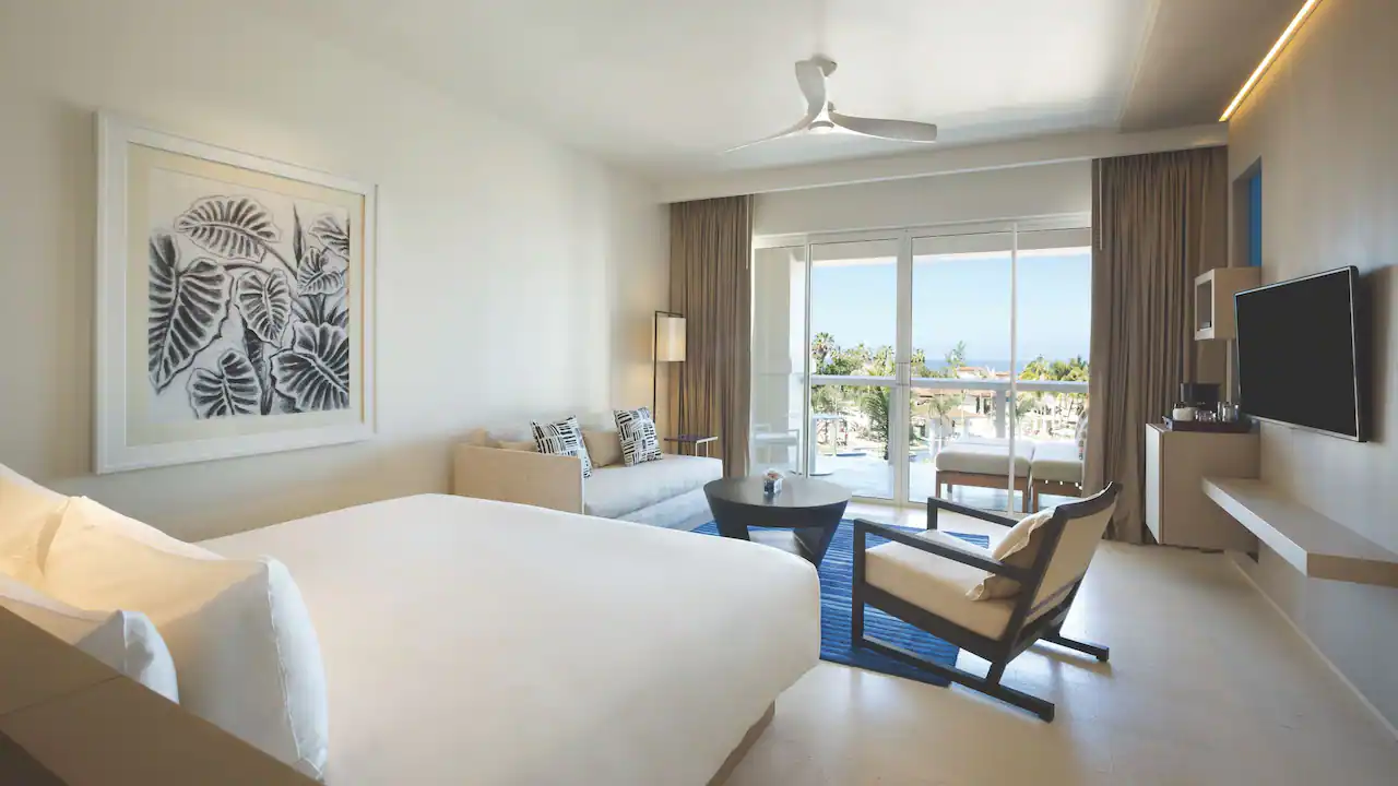 Ocean View Junior Suite King with private terrace and Caribbean Sea views at Hyatt Zilara Rose Hall.