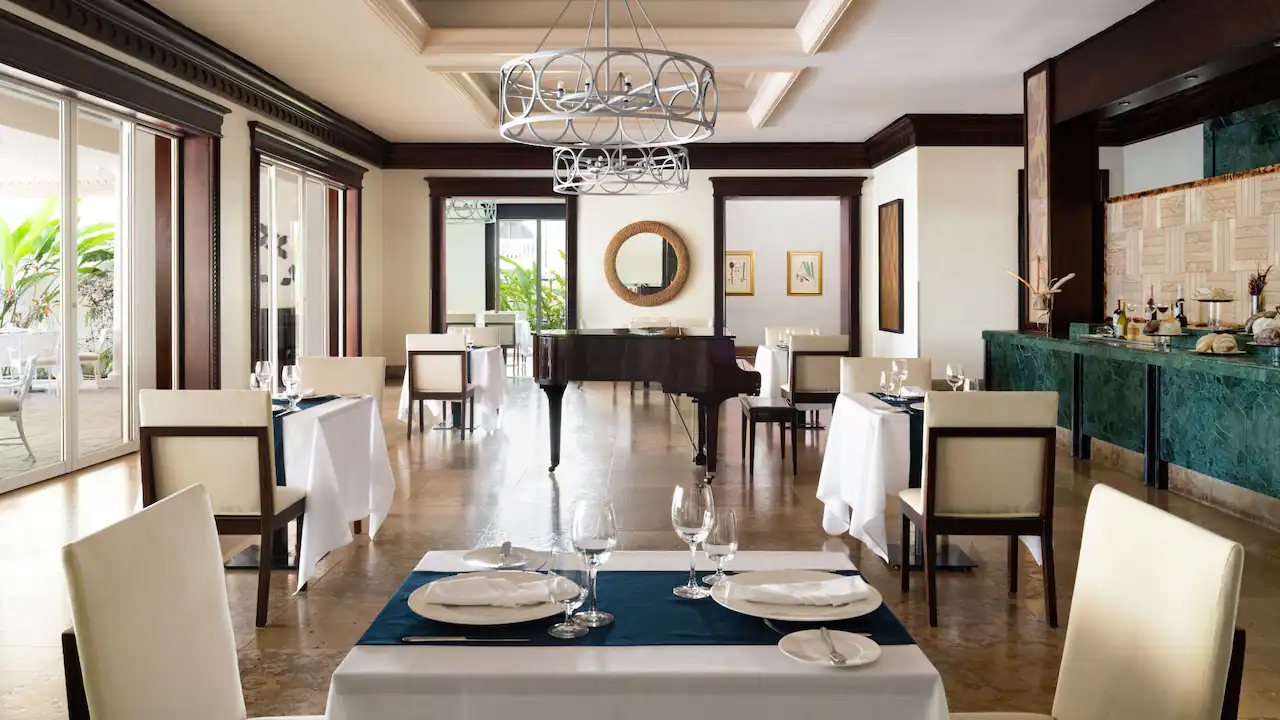 Petit Pariz restaurant at Hyatt Zilara Rose Hall featuring elegant French-inspired dining, gourmet cuisine, and sophisticated ambiance.