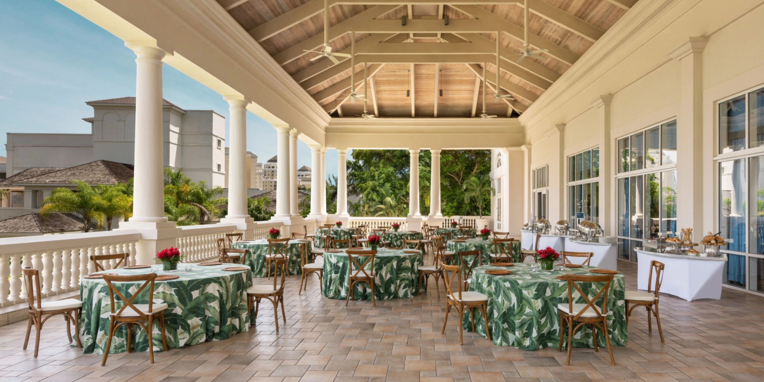 Grand exterior entrance and landscaped grounds at Hyatt Zilara Rose Hall in Montego Bay, Jamaica.