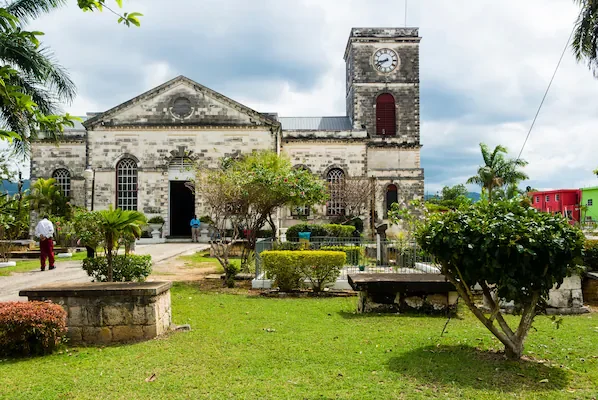 Saint James Parish Church near Hyatt Zilara Rose Hall in Montego Bay, showcasing historic Jamaican architecture and cultural heritage