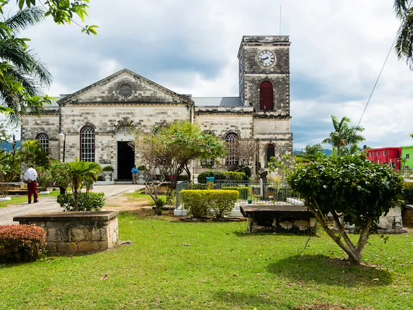 Saint James Parish Church near Hyatt Zilara Rose Hall in Montego Bay, showcasing historic Jamaican architecture and cultural heritage