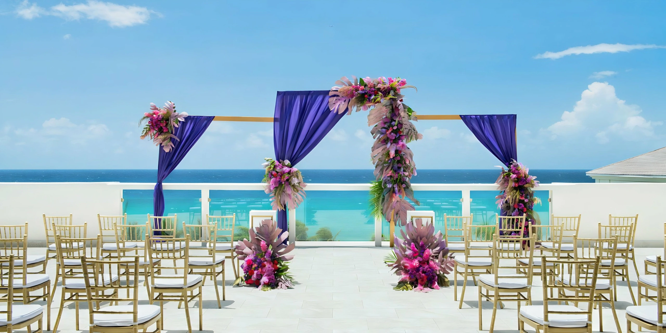 Sky Lounge rooftop event venue with panoramic ocean views at Hyatt Zilara Rose Hall